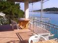 Basina, Terrasse dans l’hébergement en type apartment, avec la vue sur la mer et animaux acceptés.