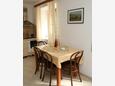 Dining room Vrboska, Dining room in the apartment, (pet friendly) and WiFi.