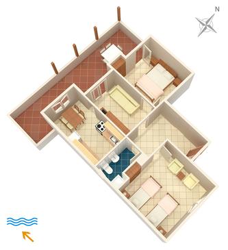 Plan Pokrivenik, Plan in the apartment, WiFi.