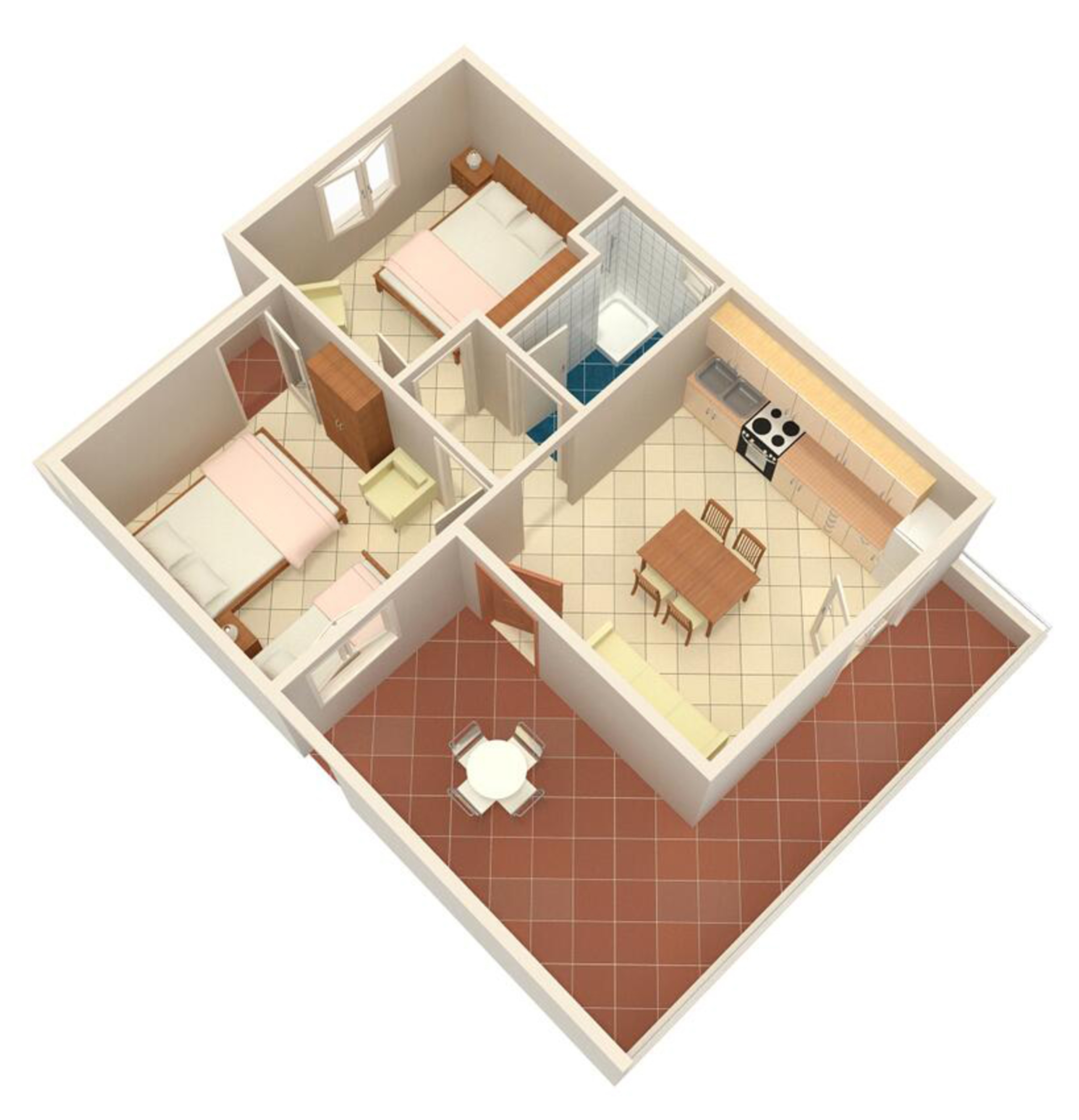 Two bedroom apartment near beach Cove Pokrivenik, Hvar  A-b