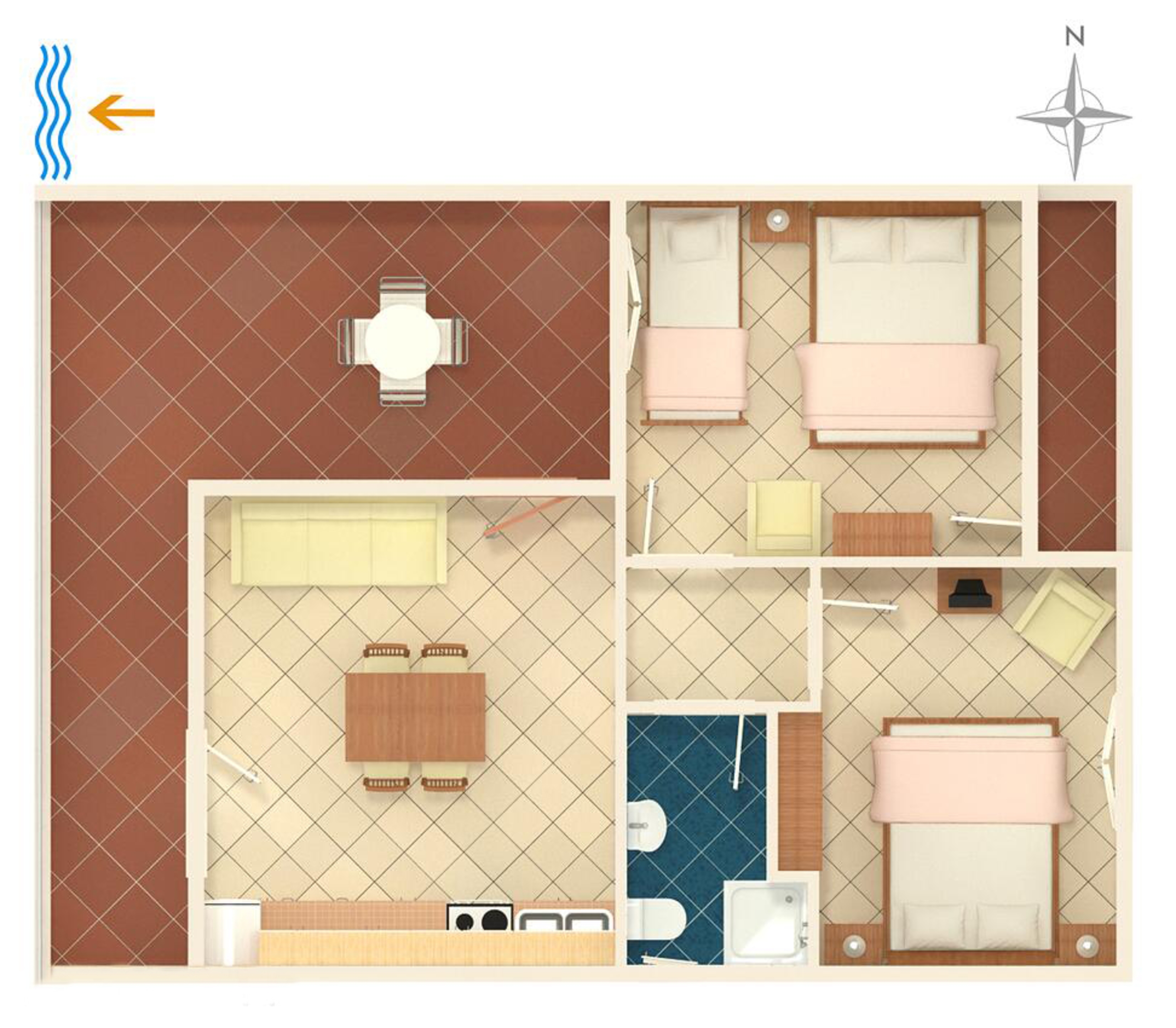 Two bedroom apartment near beach Cove Pokrivenik, Hvar  A-b