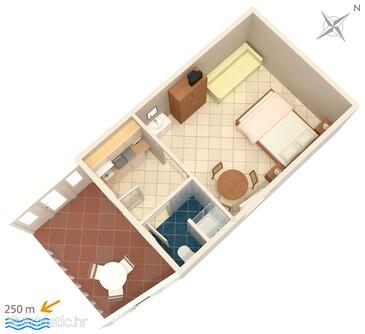 Proiect Duće, Proiect in the studio-apartment, WIFI.