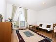 Living room Mastrinka, Living room in the apartment, air condition available, (pet friendly) and WiFi.