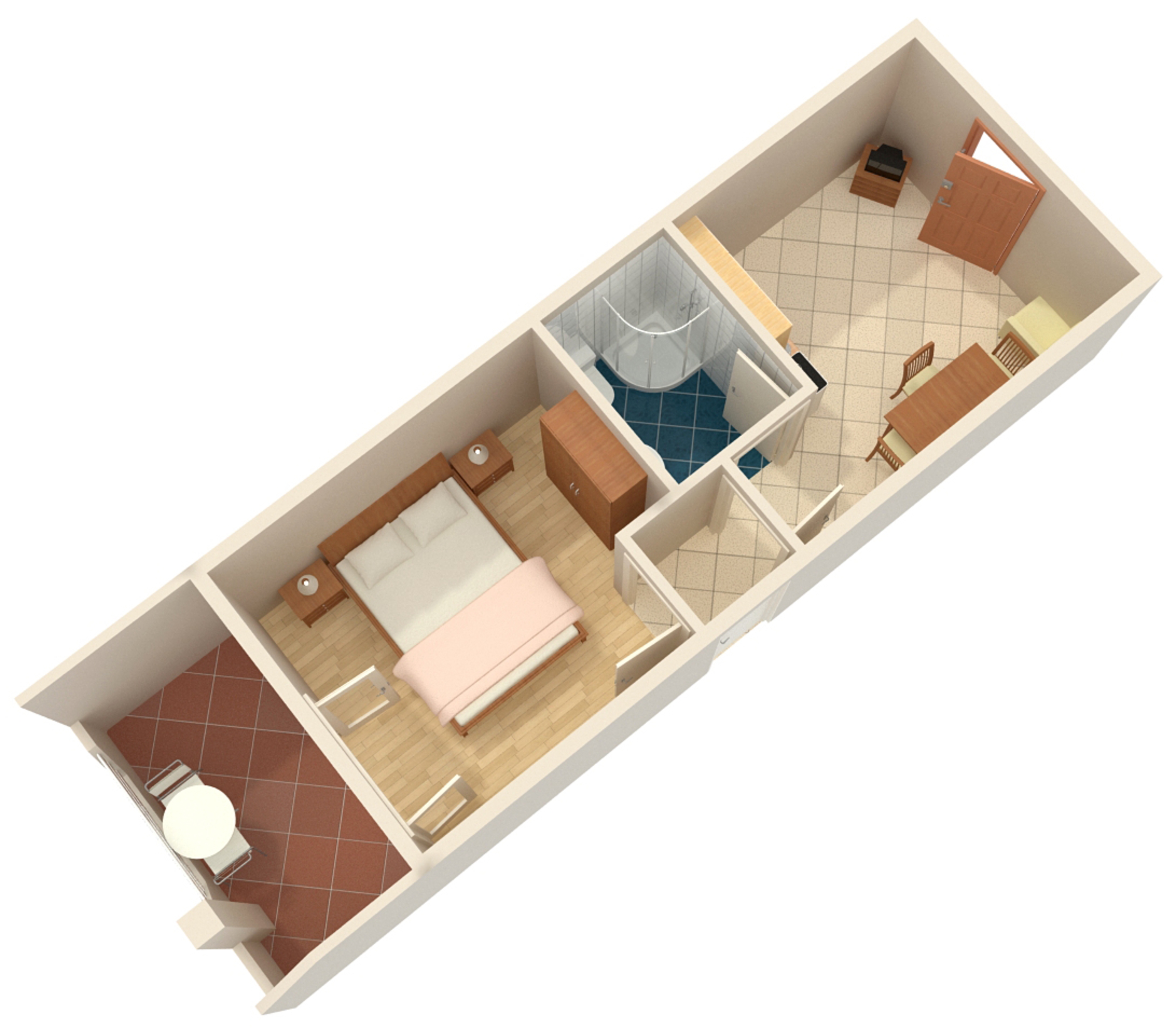 One bedroom apartment with terrace and sea view Mastrinka, Čiovo  A-c