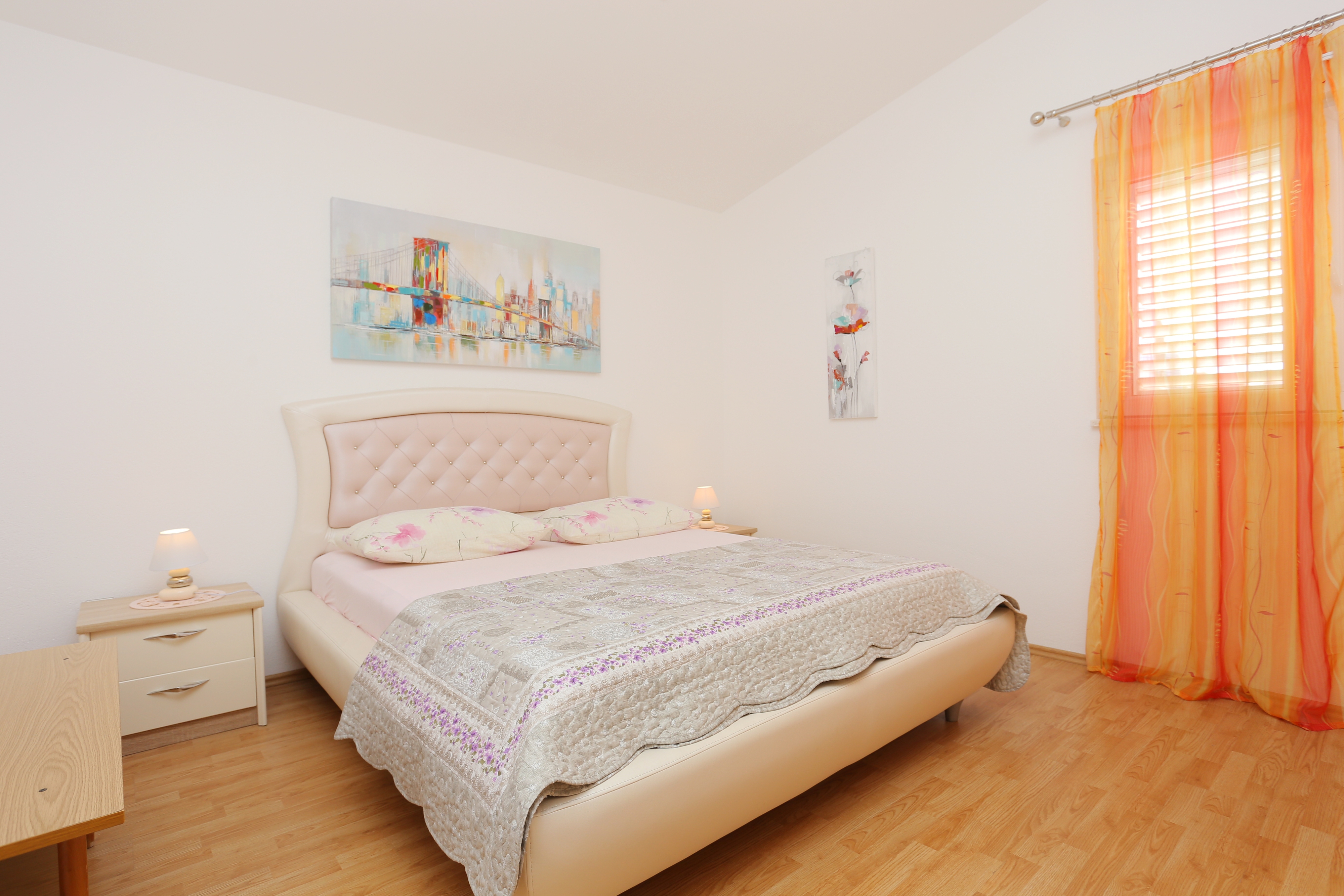 Three bedroom apartment with balcony and sea view Nemira, Omiš  A-c