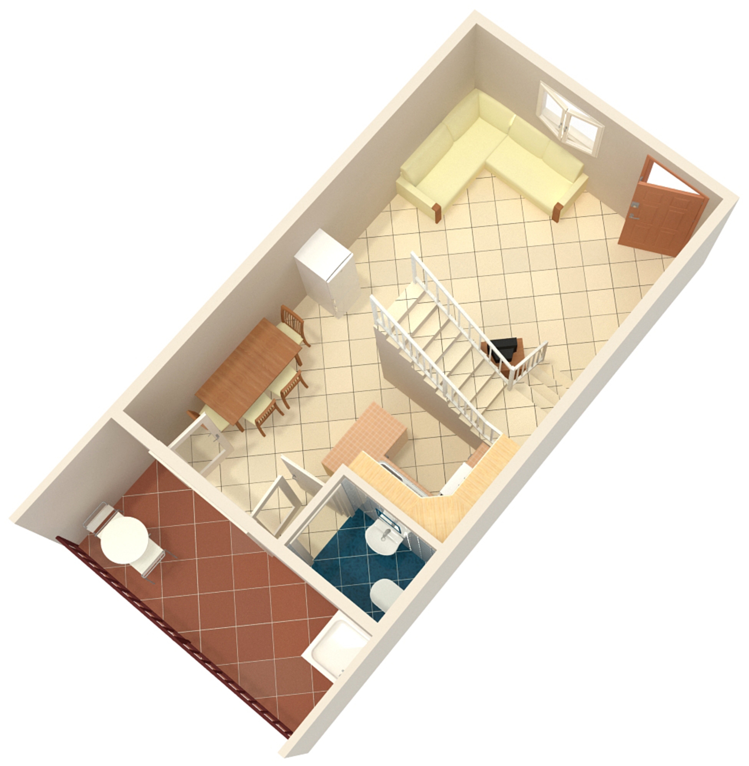Two bedroom apartment with terrace Bol, Brač  A-a