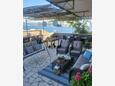 Terrace Duće, Terrace in the apartment, with a sea view, (pet friendly) and WiFi.