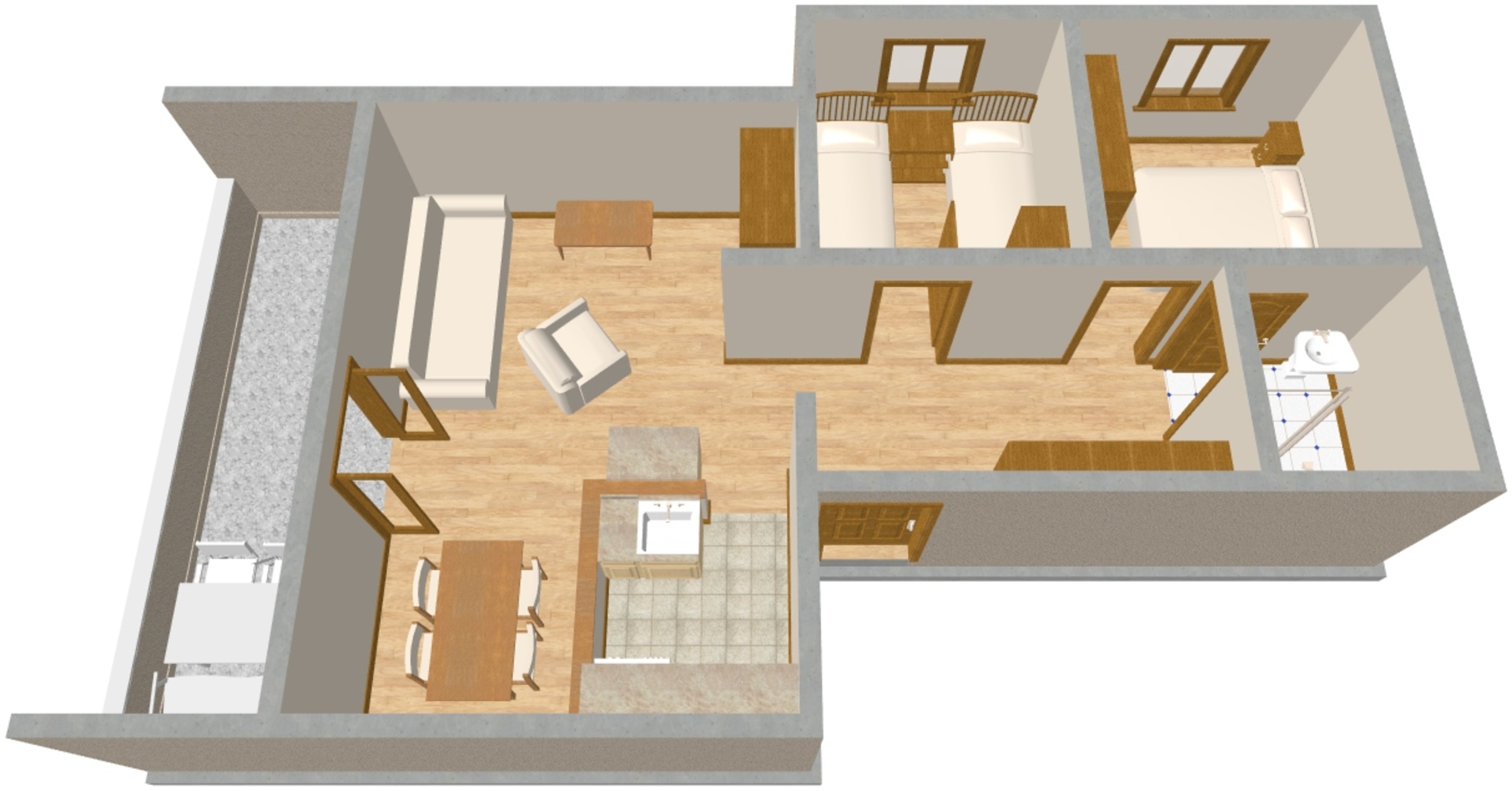Two bedroom apartment with terrace Žaborić, Šibenik  A-a