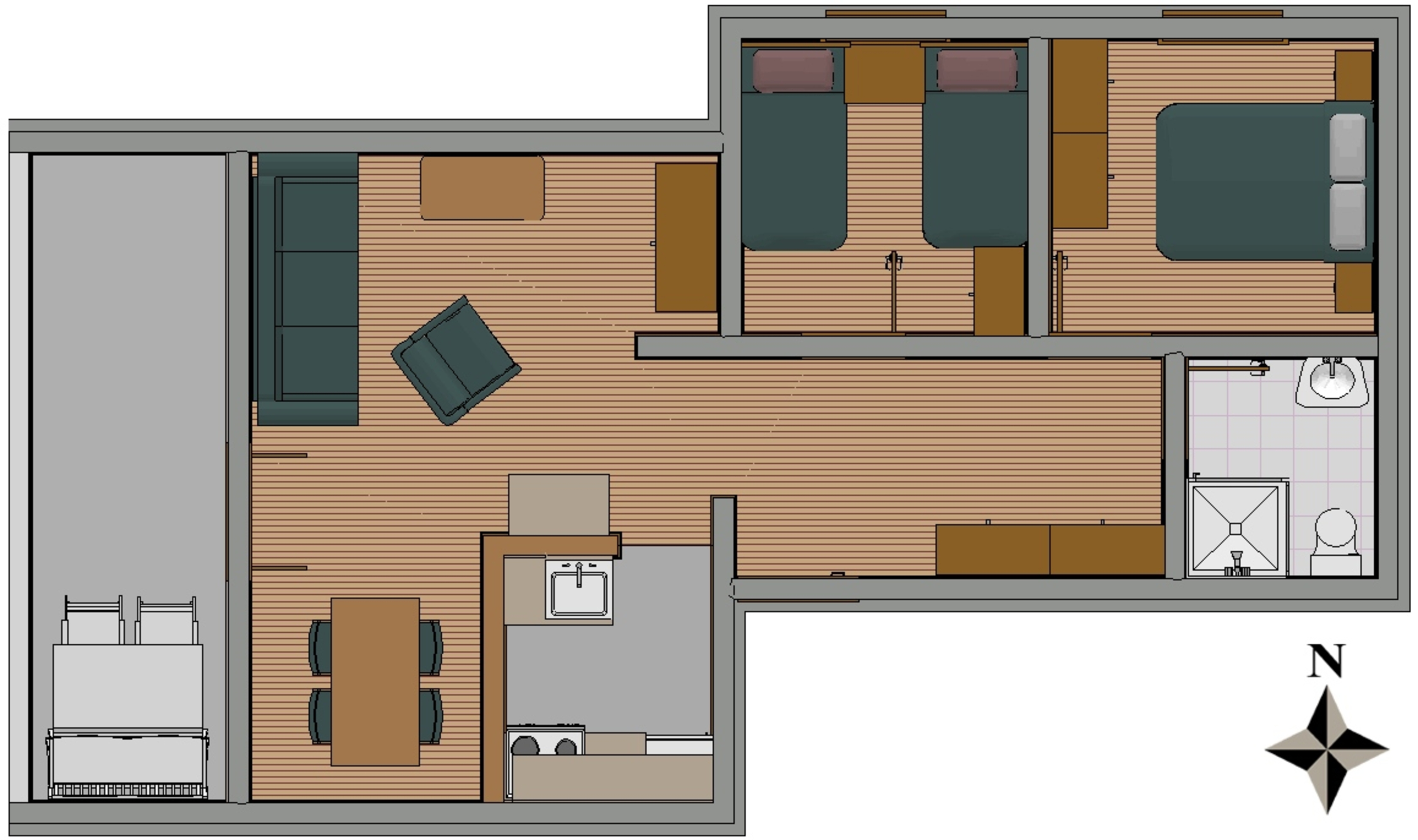 Two bedroom apartment with terrace Žaborić, Šibenik  A-a