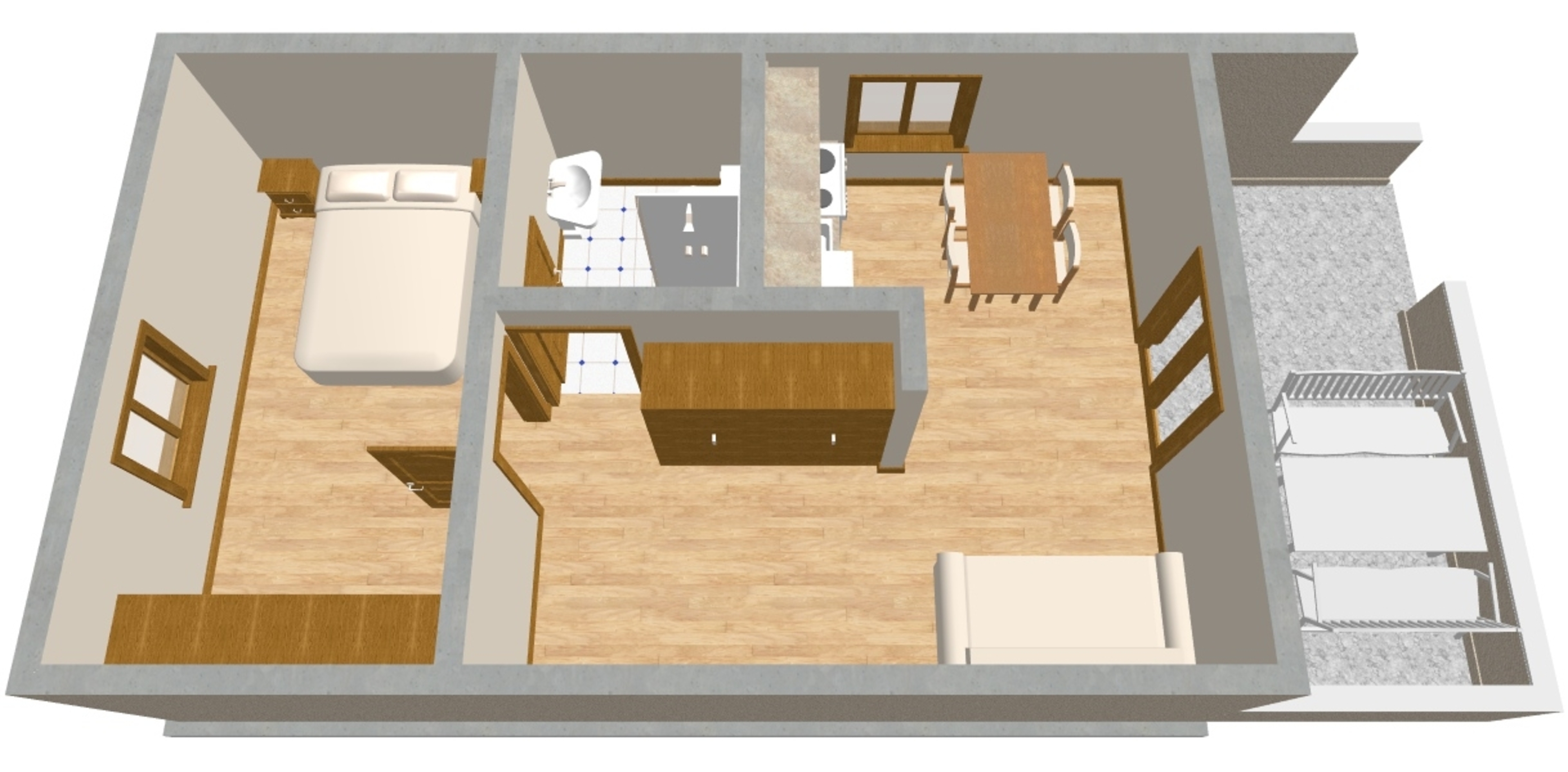 One bedroom apartment with terrace Žaborić, Šibenik  A-b