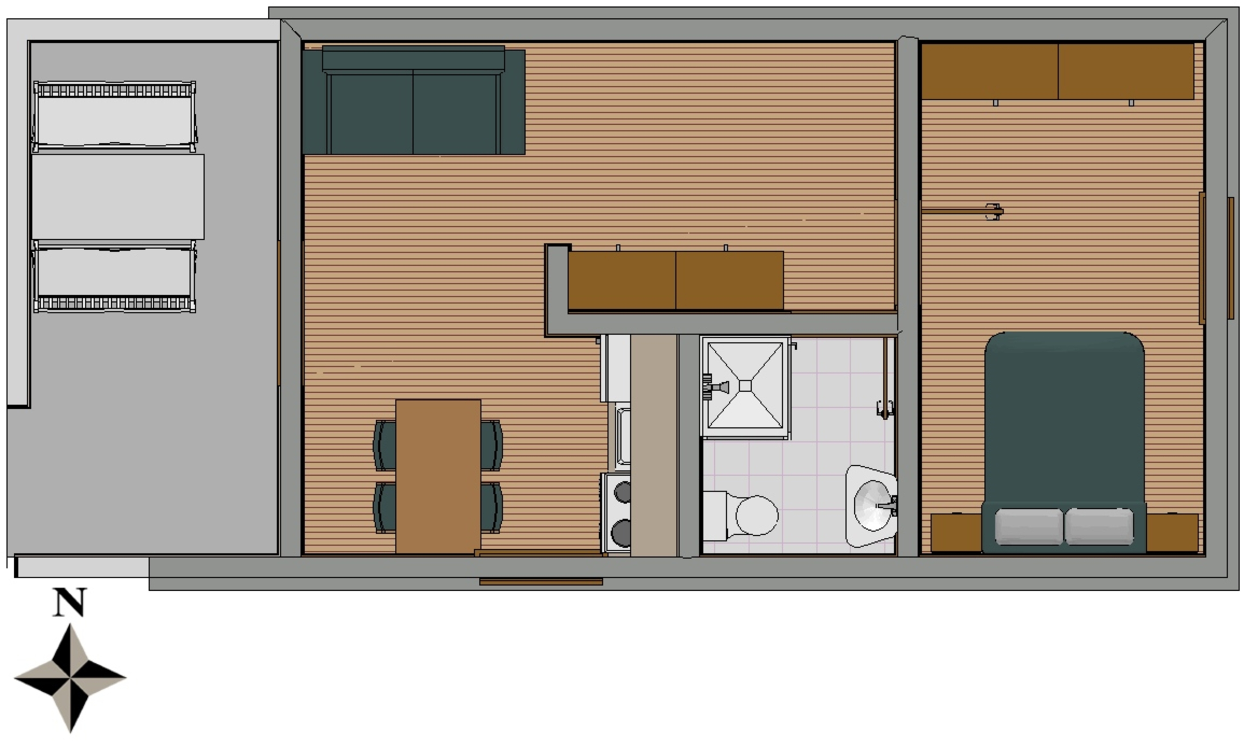 One bedroom apartment with terrace Žaborić, Šibenik  A-b