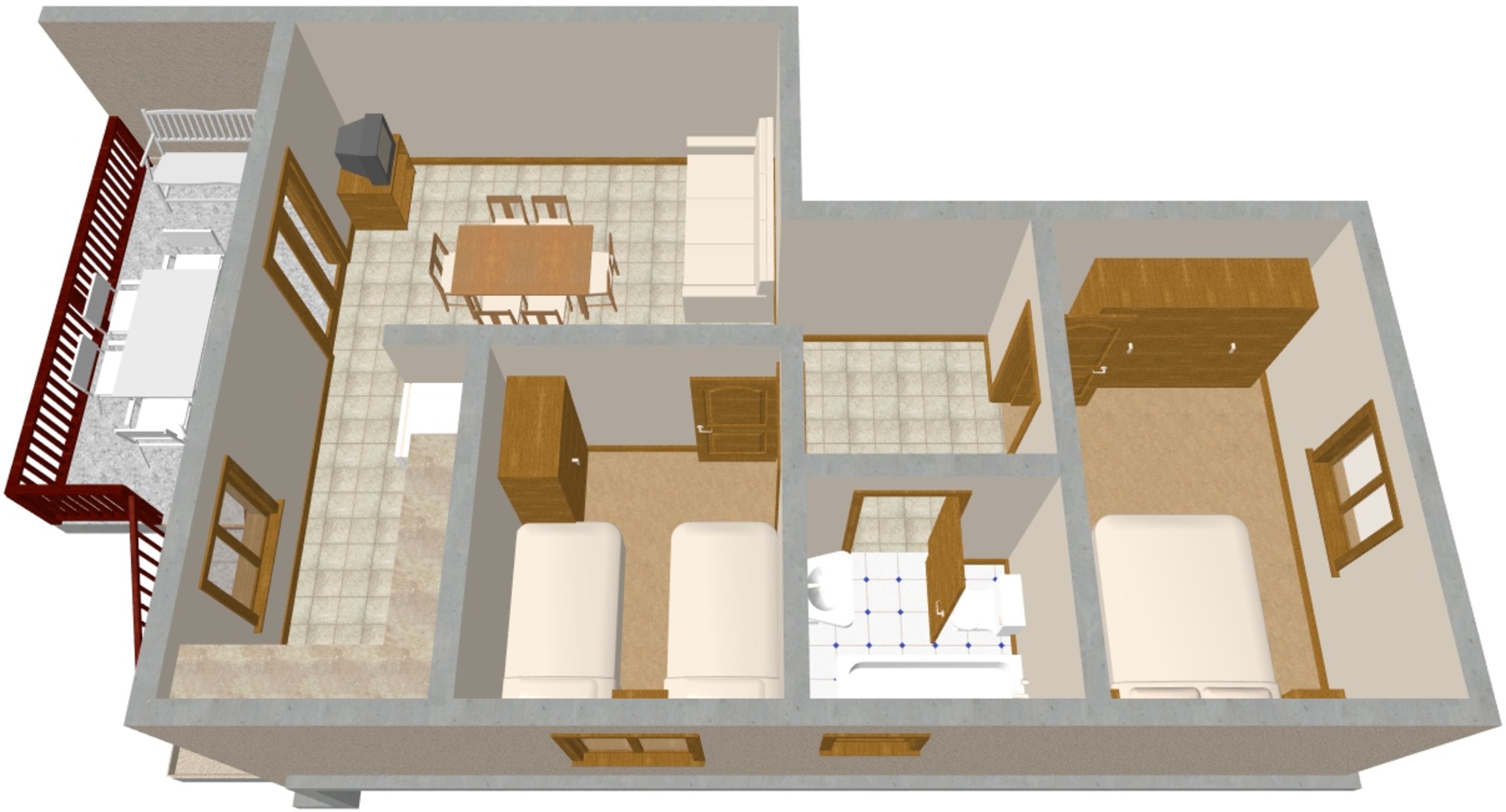 Two bedroom apartment with terrace Žaborić, Šibenik  A-a