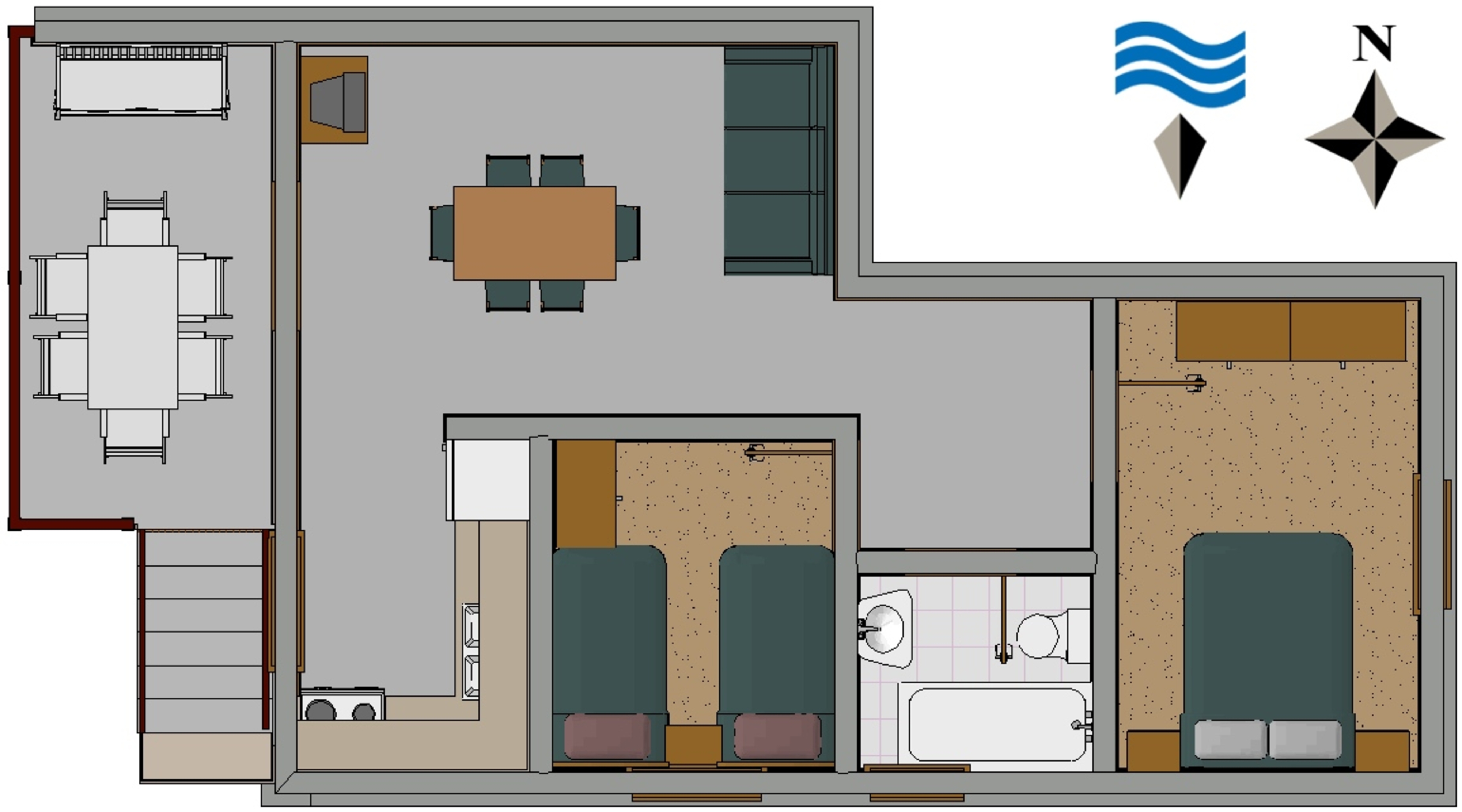 Two bedroom apartment with terrace Žaborić, Šibenik  A-a