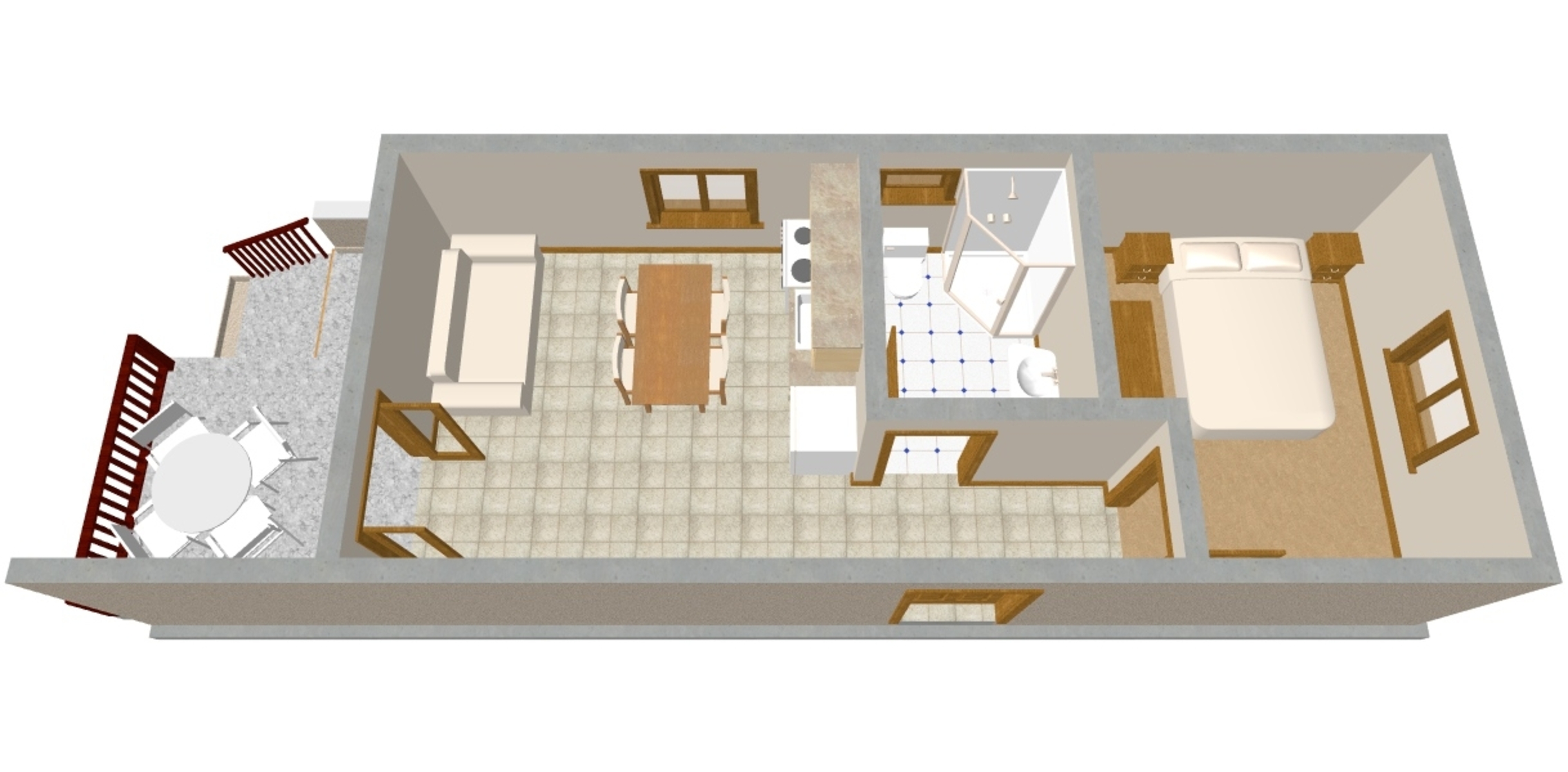One bedroom apartment with terrace Žaborić, Šibenik  A-b