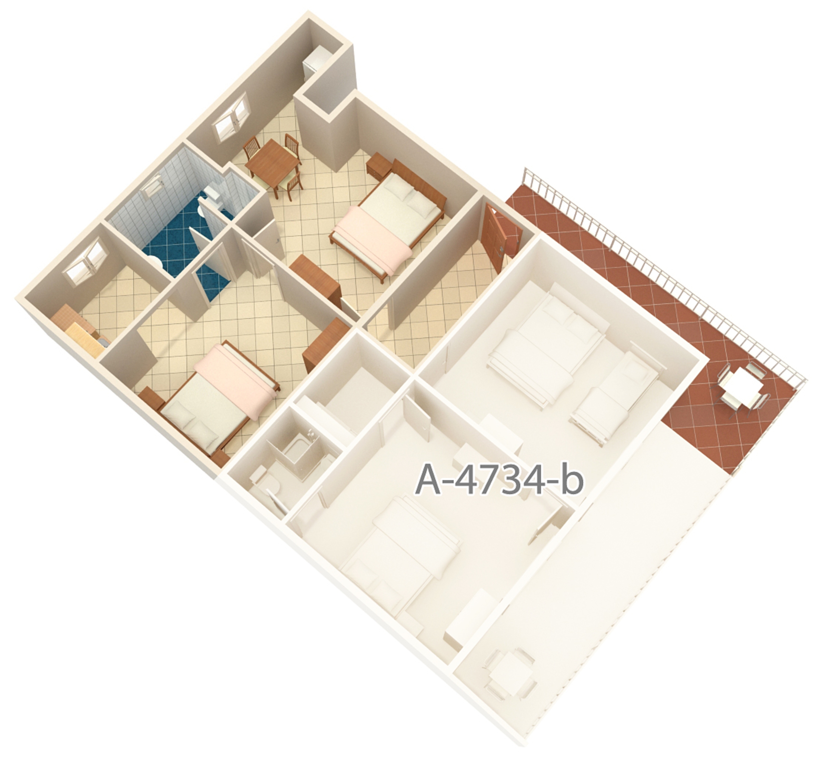 One bedroom apartment with balcony Podaca, Makarska  A-c