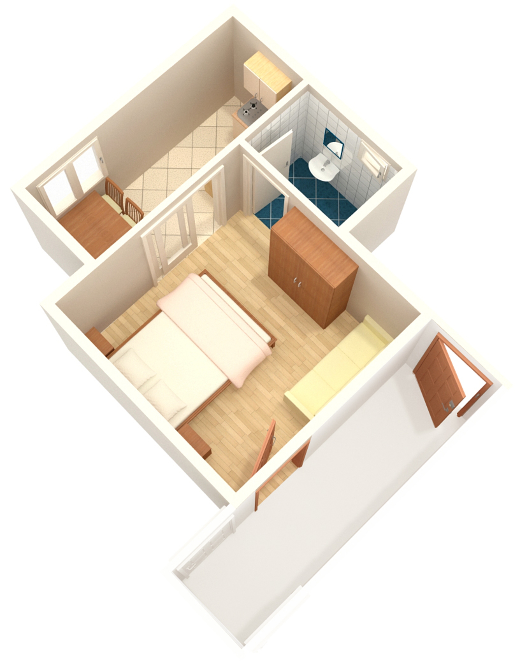 Studio flat with air-conditioning Podaca, Makarska  AS-c