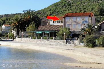 Slano, Dubrovnik, Szálláshely 4744 - Apartmanok a tenger közelében kavicsos stranddal.