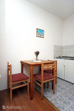 Dining room Mlini, Dining room in the studio-apartment, dopusteni kucni ljubimci i WIFI.