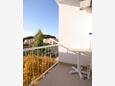 Balcony Duće, Balcony in the apartment, with a sea view, (pet friendly) and WiFi.