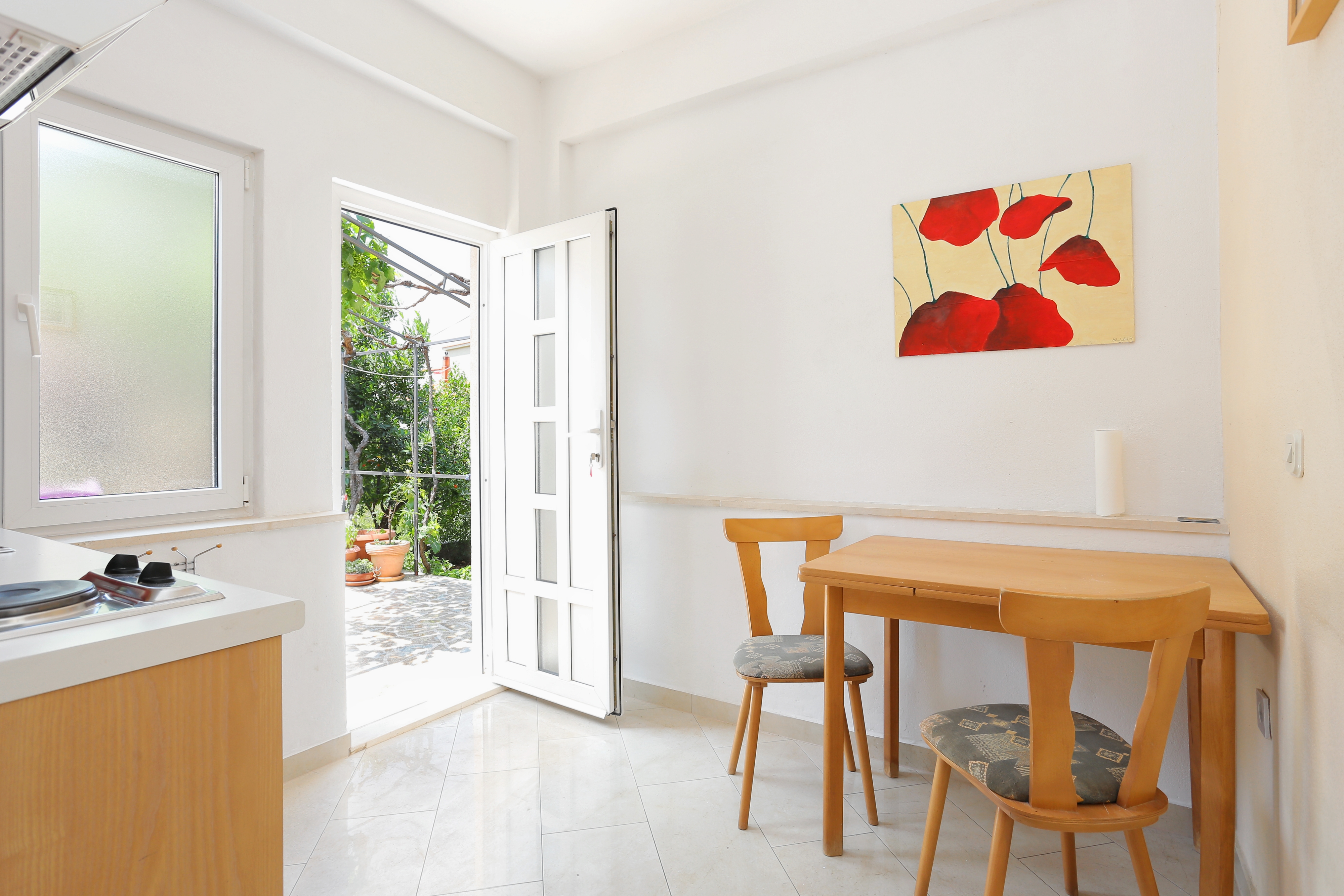 One bedroom apartment with terrace and sea view Trogir (A-4814-c)