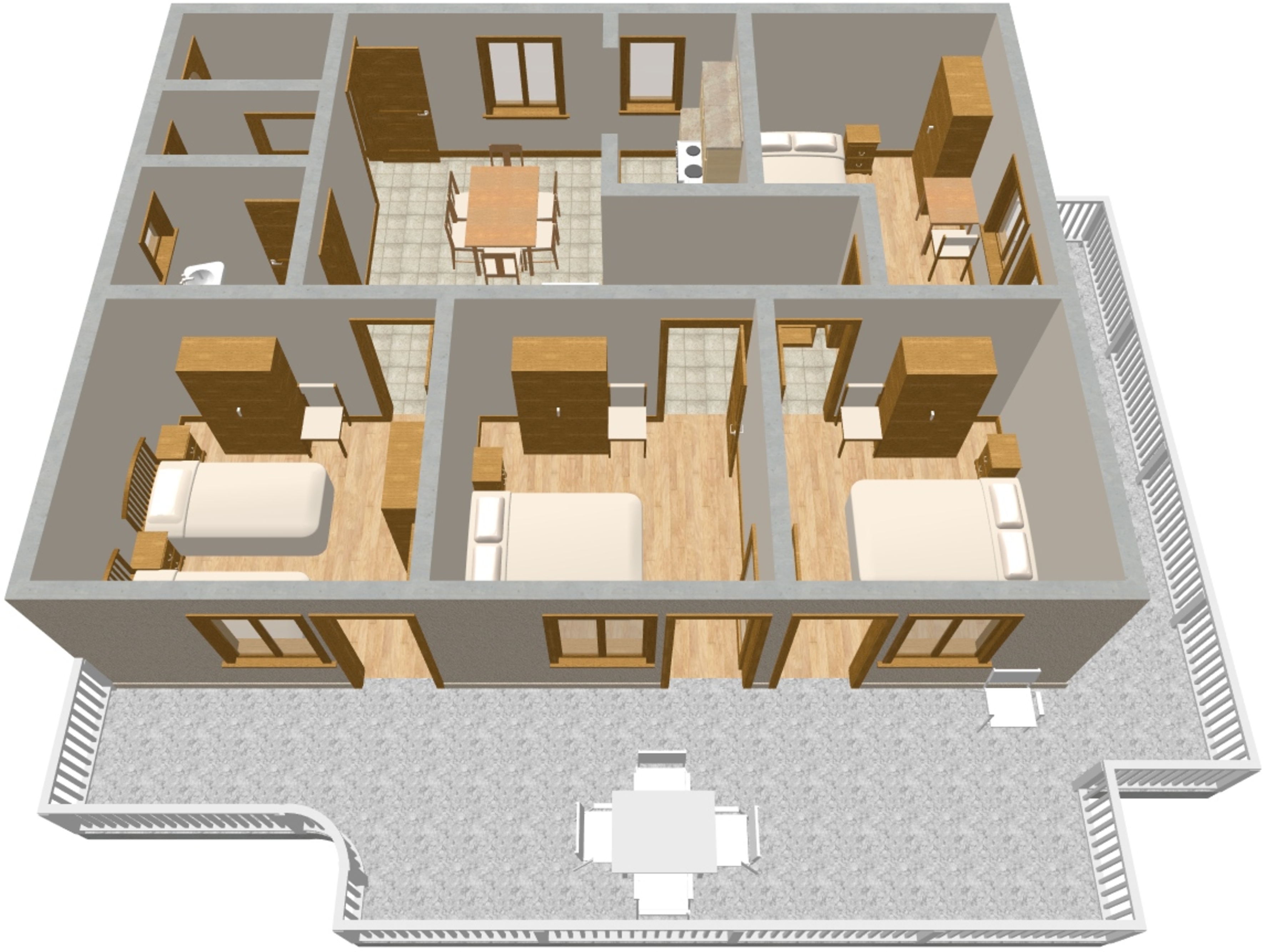 Four bedroom apartment with terrace and sea view Grebaštica, Šibenik  A-a