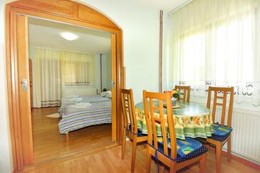 Dining room Rastovača, Dining room in the apartment, dopusteni kucni ljubimci i WIFI.