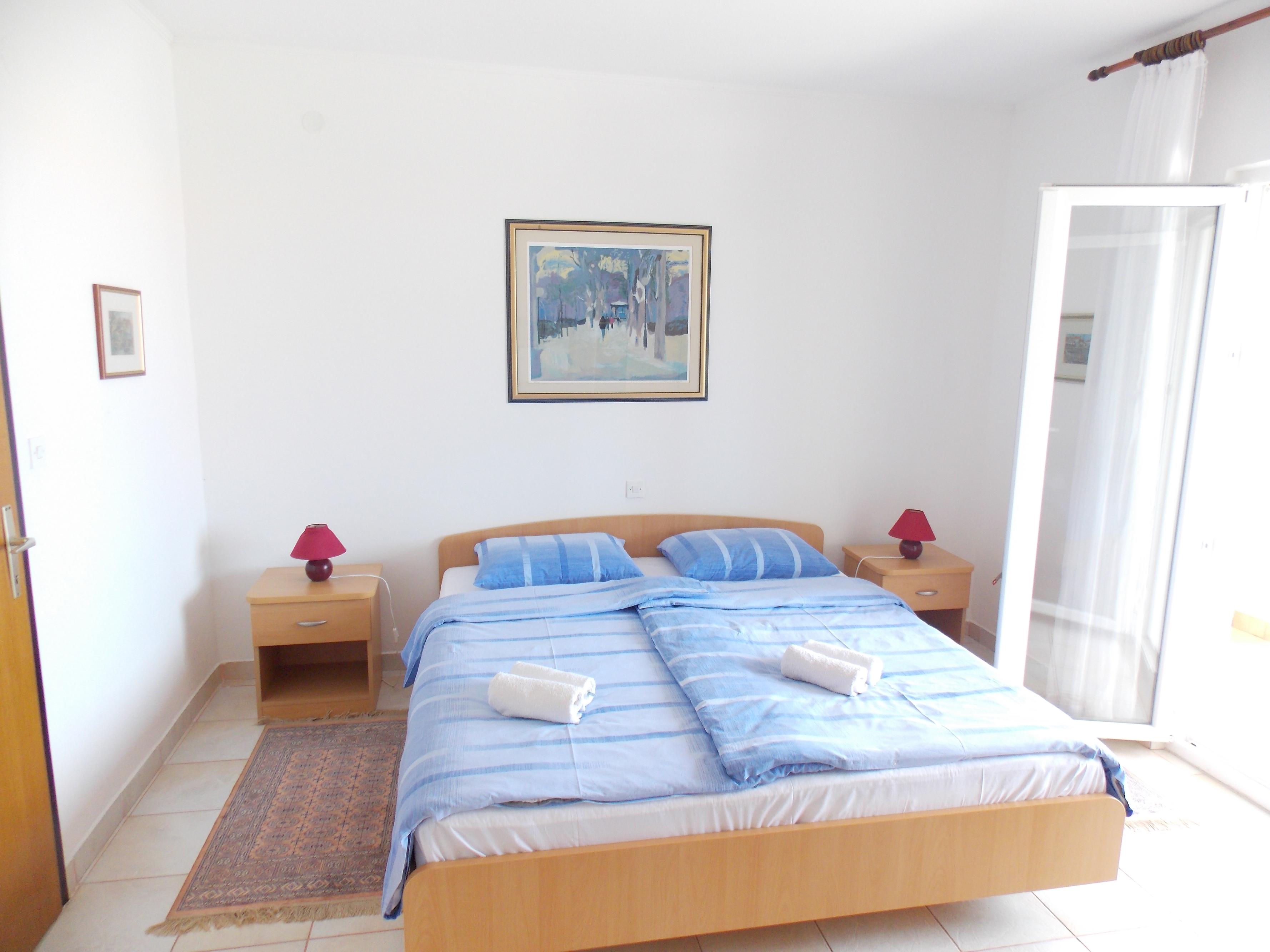 Room with balcony and sea view Barbat (Rab) (S-4862-b)