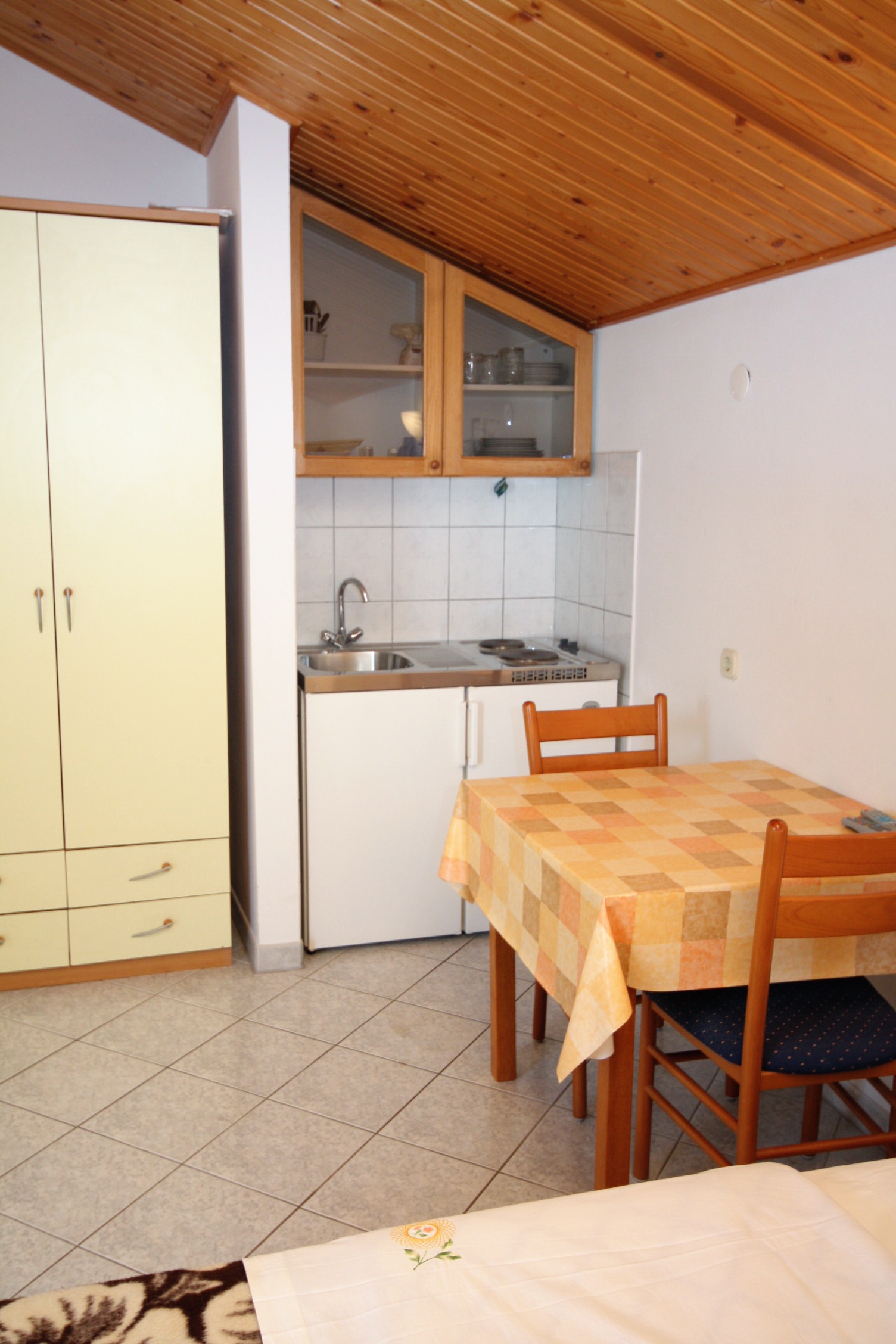 Studio flat with balcony and sea view Grebaštica, Šibenik  AS-a