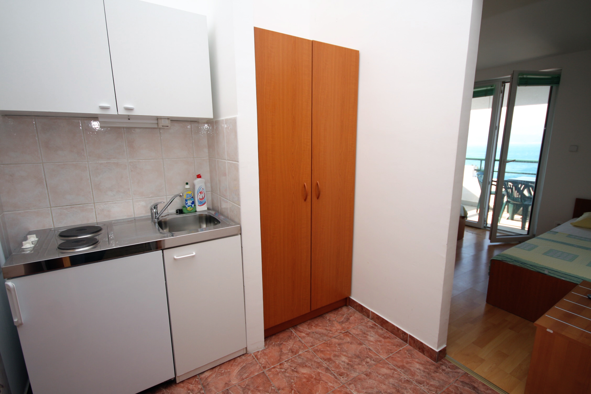 Studio flat with terrace and sea view Balića Rat, Omiš (AS-4868-b)