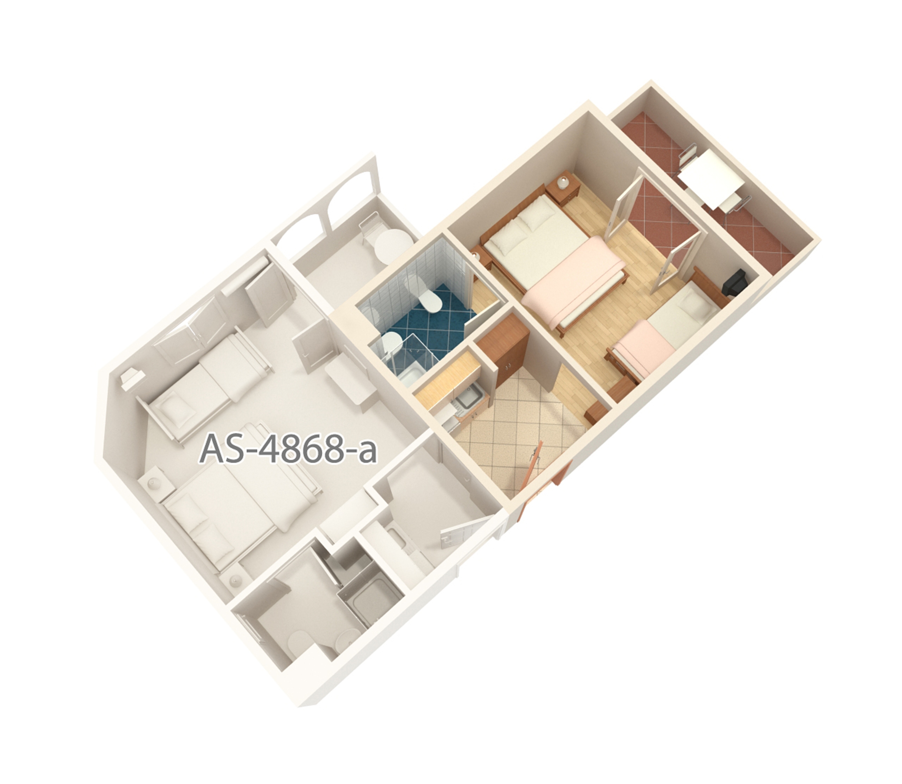 Studio flat with terrace and sea view Balića Rat, Omiš  AS-b