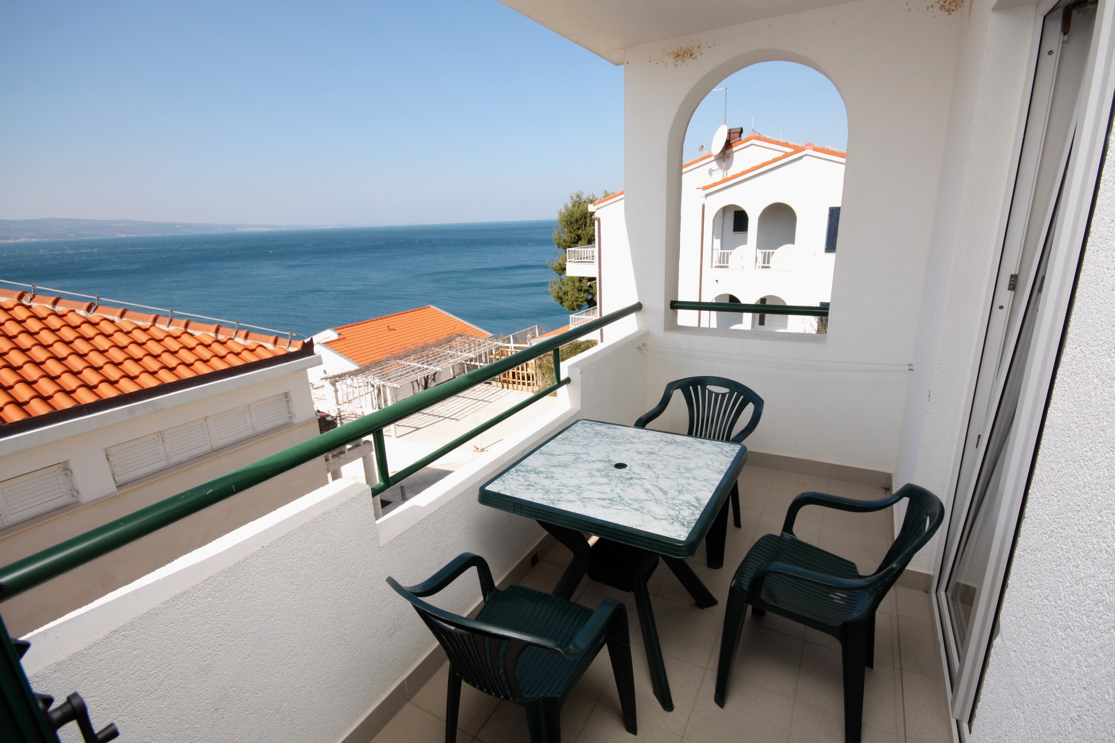 Studio flat with terrace and sea view Balića Rat, Omiš (AS-4868-f)