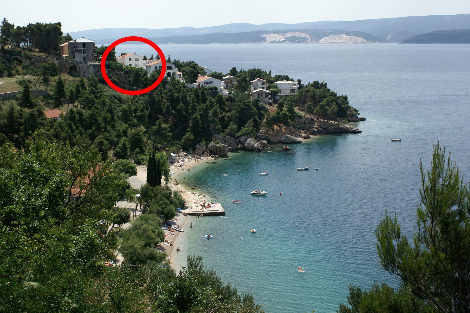 Enosobni apartma S teraso in pogledom na morje Balića Rat, Omiš  A-a