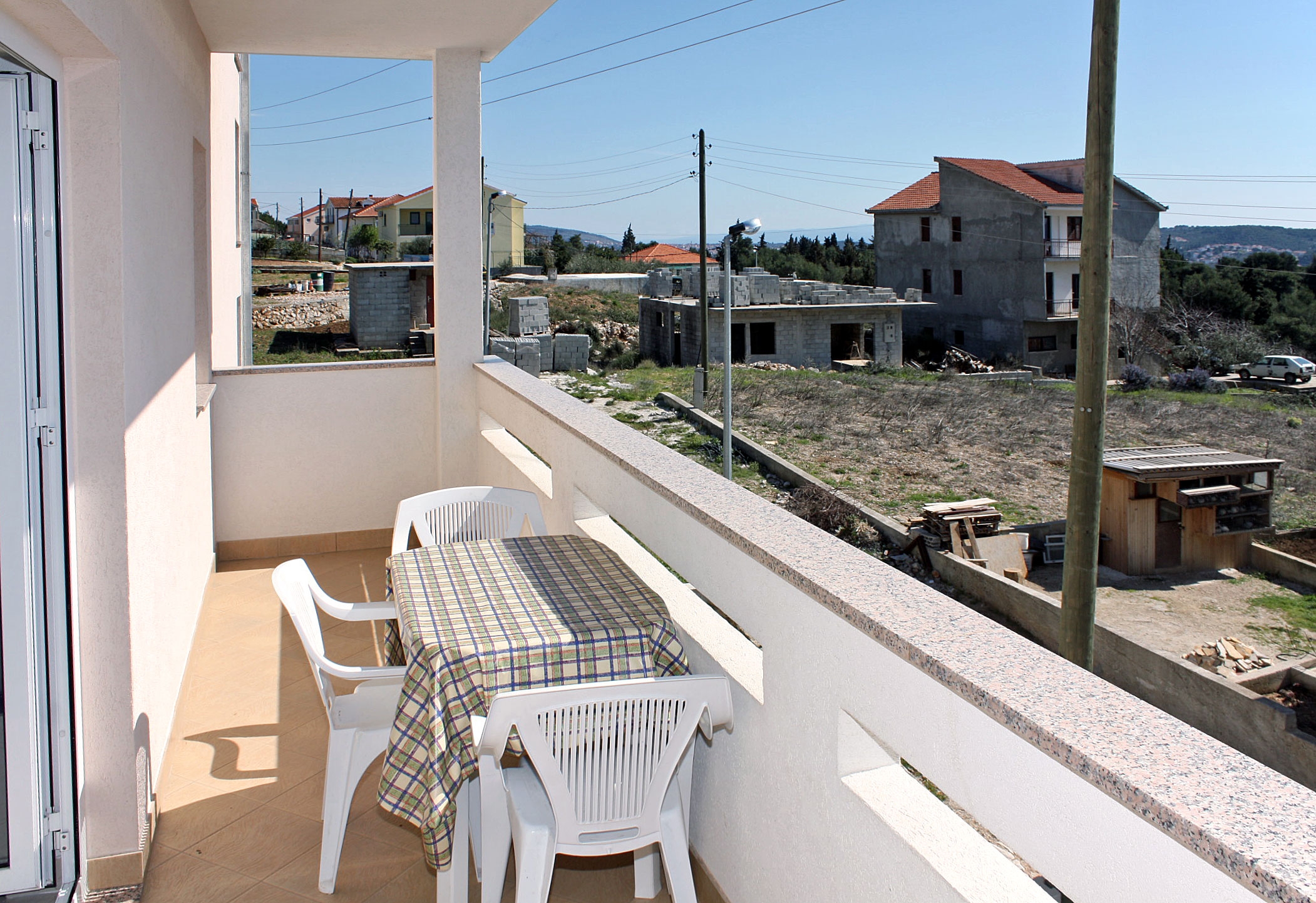 Two bedroom apartment with balcony and sea view Seget Vranjica, Trogir  A-a