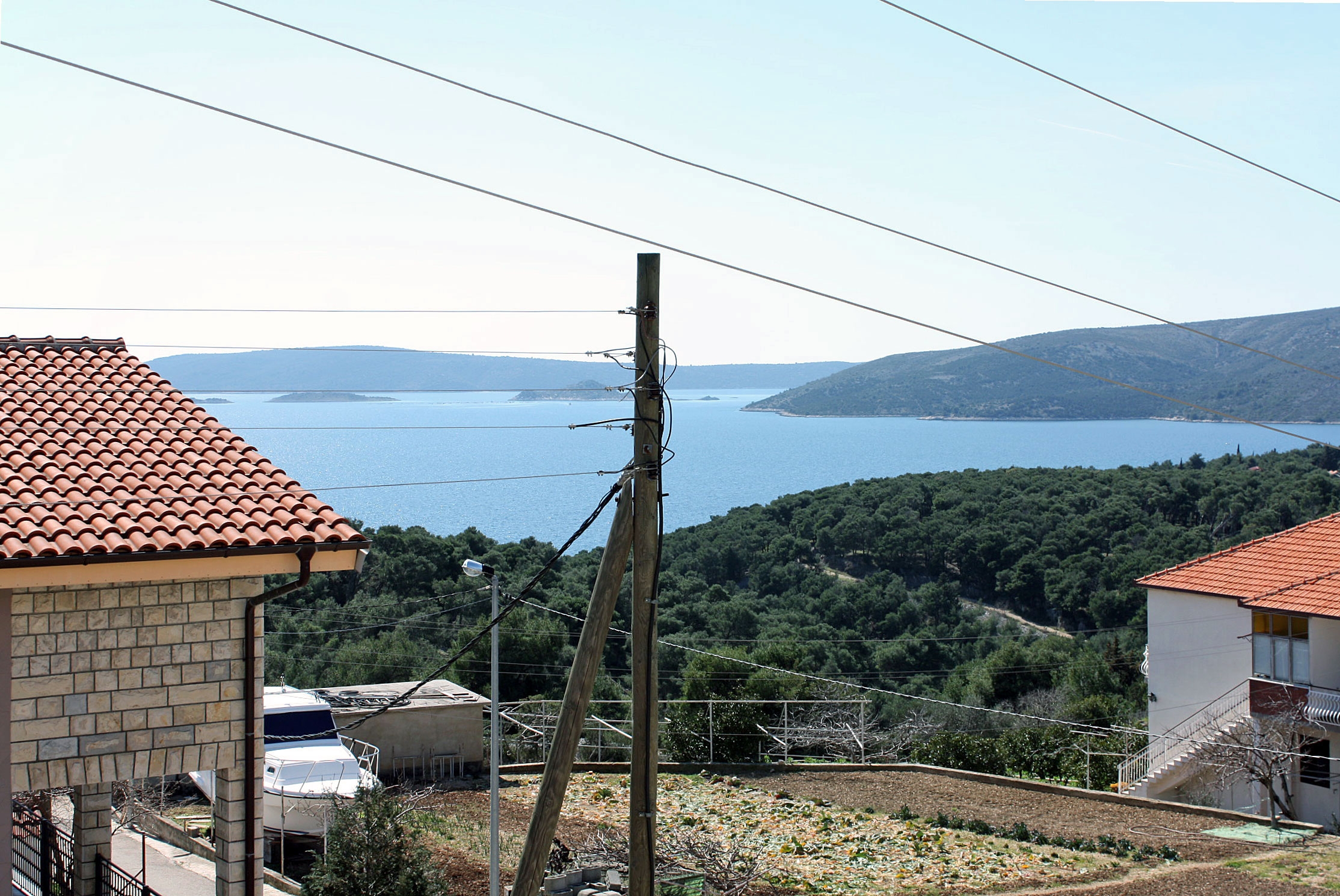 Two bedroom apartment with balcony and sea view Seget Vranjica, Trogir  A-a