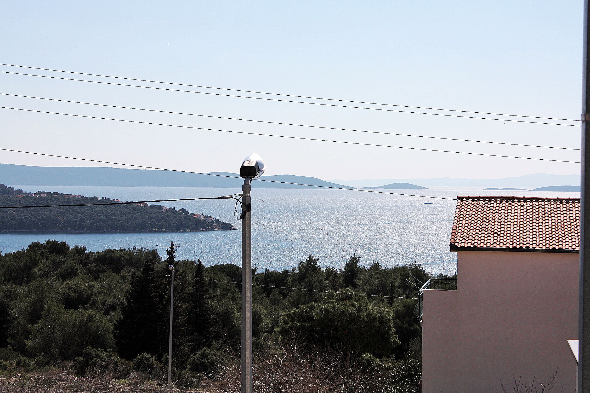 One bedroom apartment with balcony and sea view Seget Vranjica, Trogir  A-b