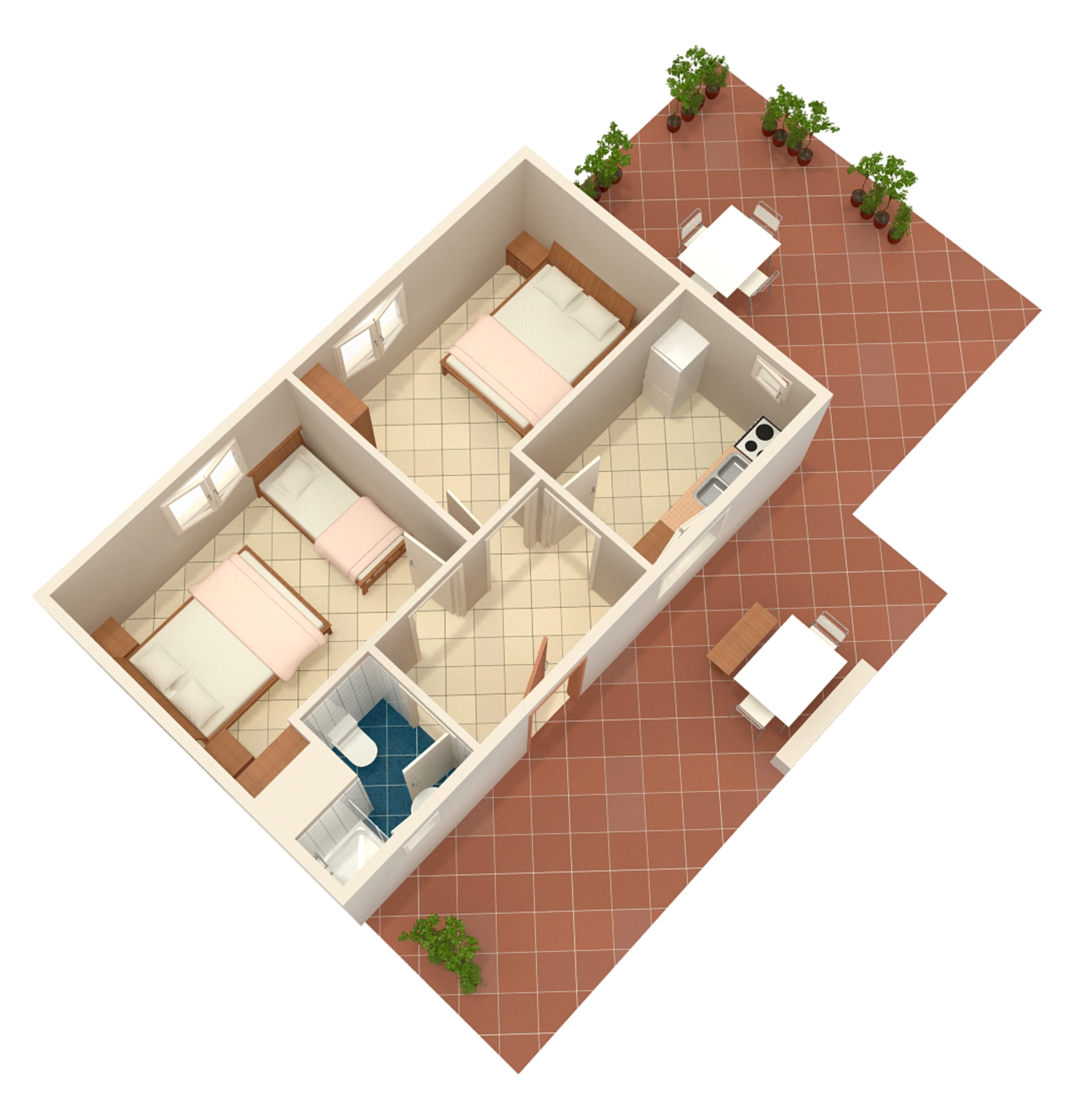 Two bedroom apartment near beach Cove Torac, Hvar  A-a