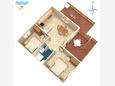 Dumboka, Plan in the apartment, (pet friendly).