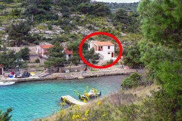 Dumboka, Dugi otok, Property 489 - Apartments near sea with rocky beach.
