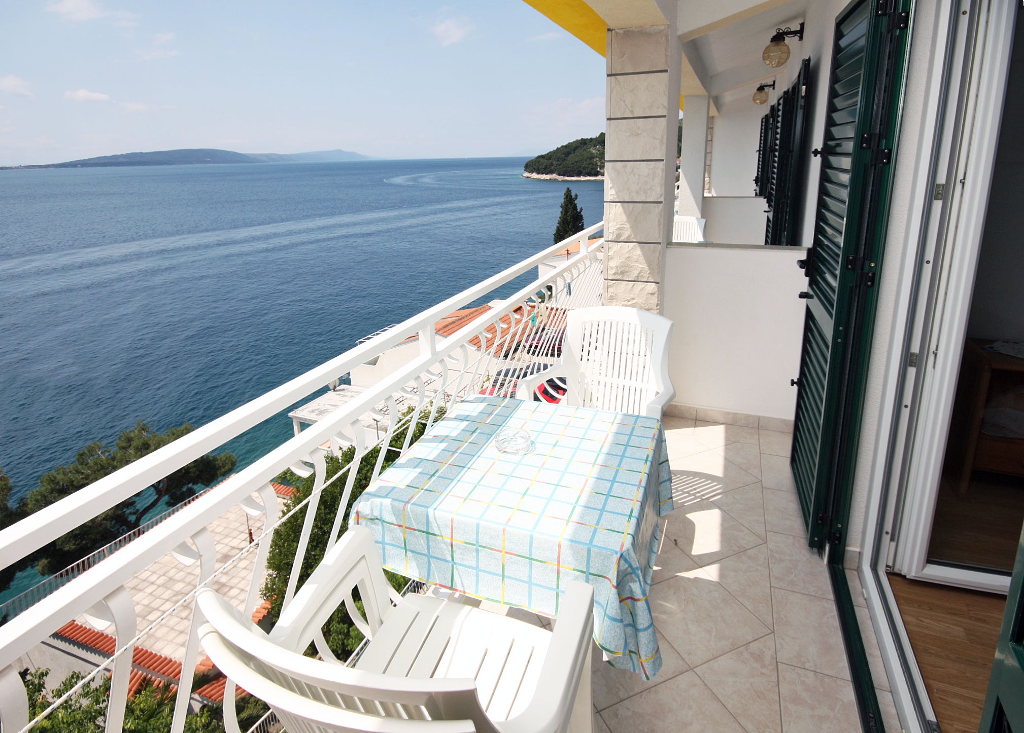 Studio flat with balcony and sea view Drvenik Gornja vala, Makarska (AS-4890-a)