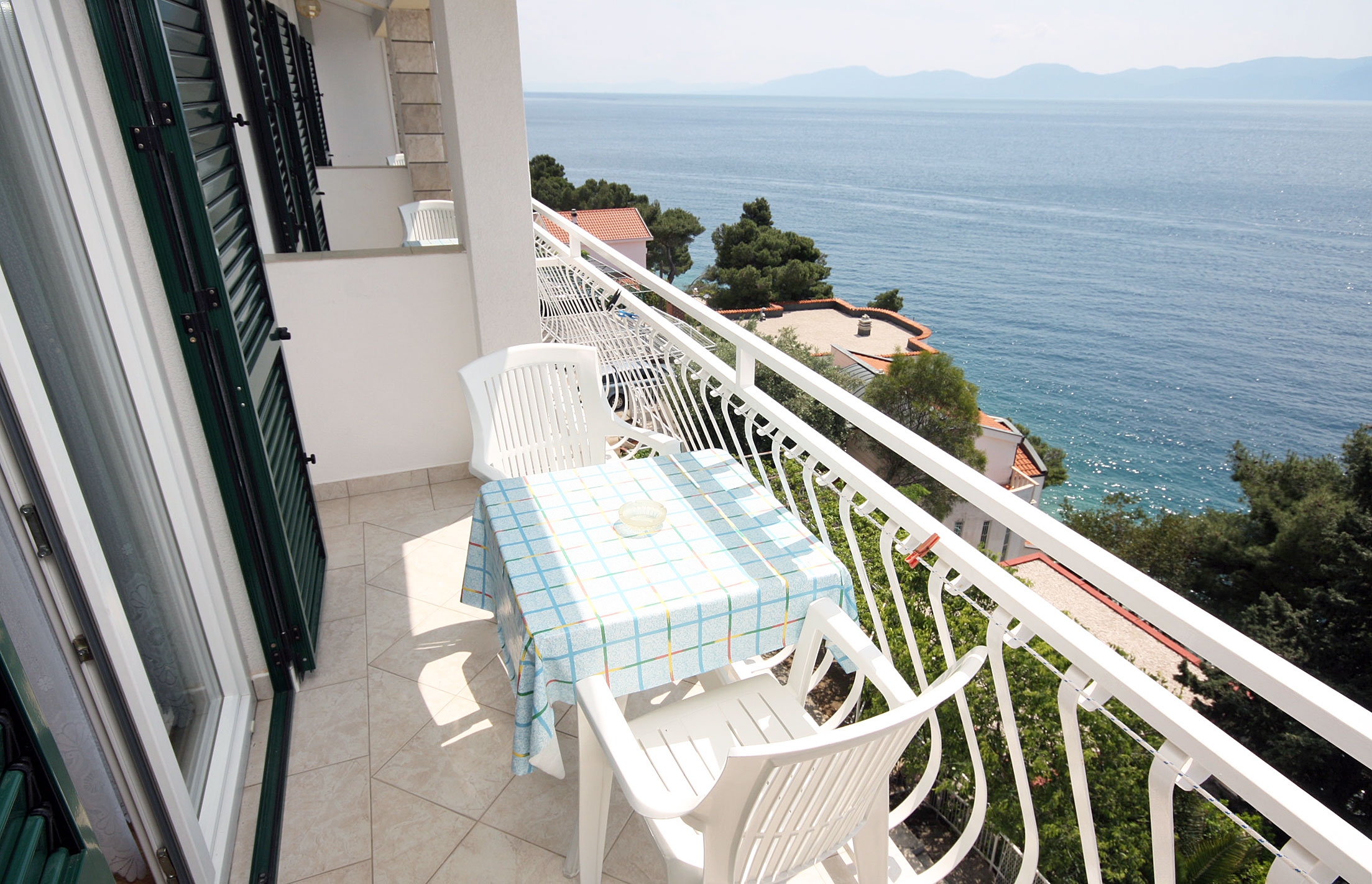 Studio flat with balcony and sea view Drvenik Gornja vala, Makarska (AS-4890-c)