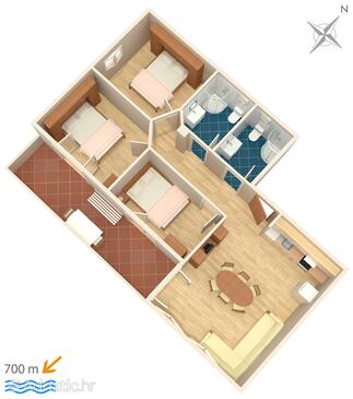 Plan Igrane, Plan in the apartment, WIFI.