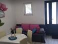 Obývací pokoj Kozarica, Obývací pokoj v ubytování typu apartment, s klimatizací.