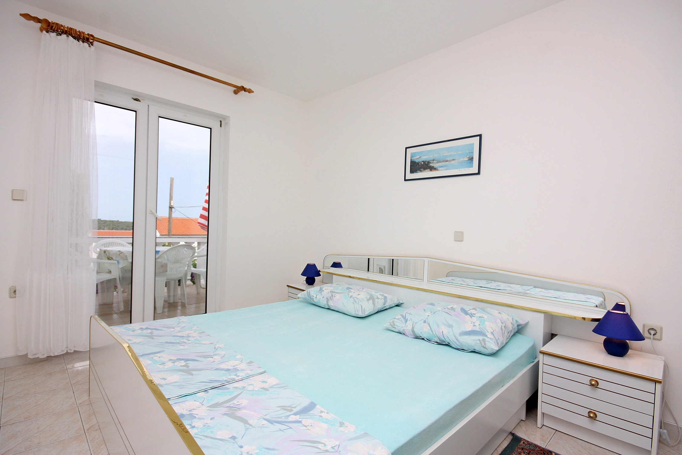 Two bedroom apartment with terrace and sea view Barbat, Rab (A-4962-b)
