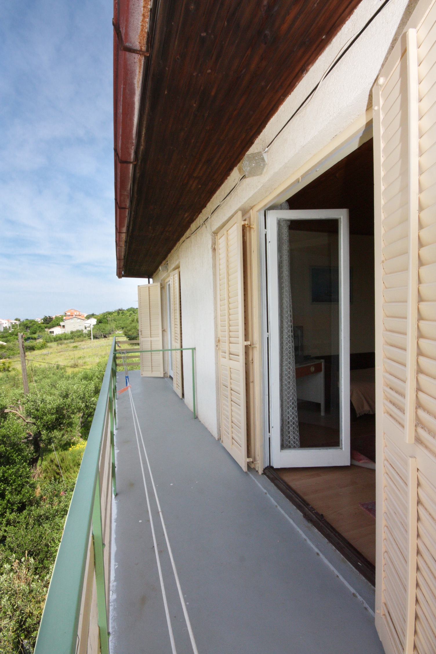 One bedroom apartment with balcony and sea view Barbat, Rab  A-a