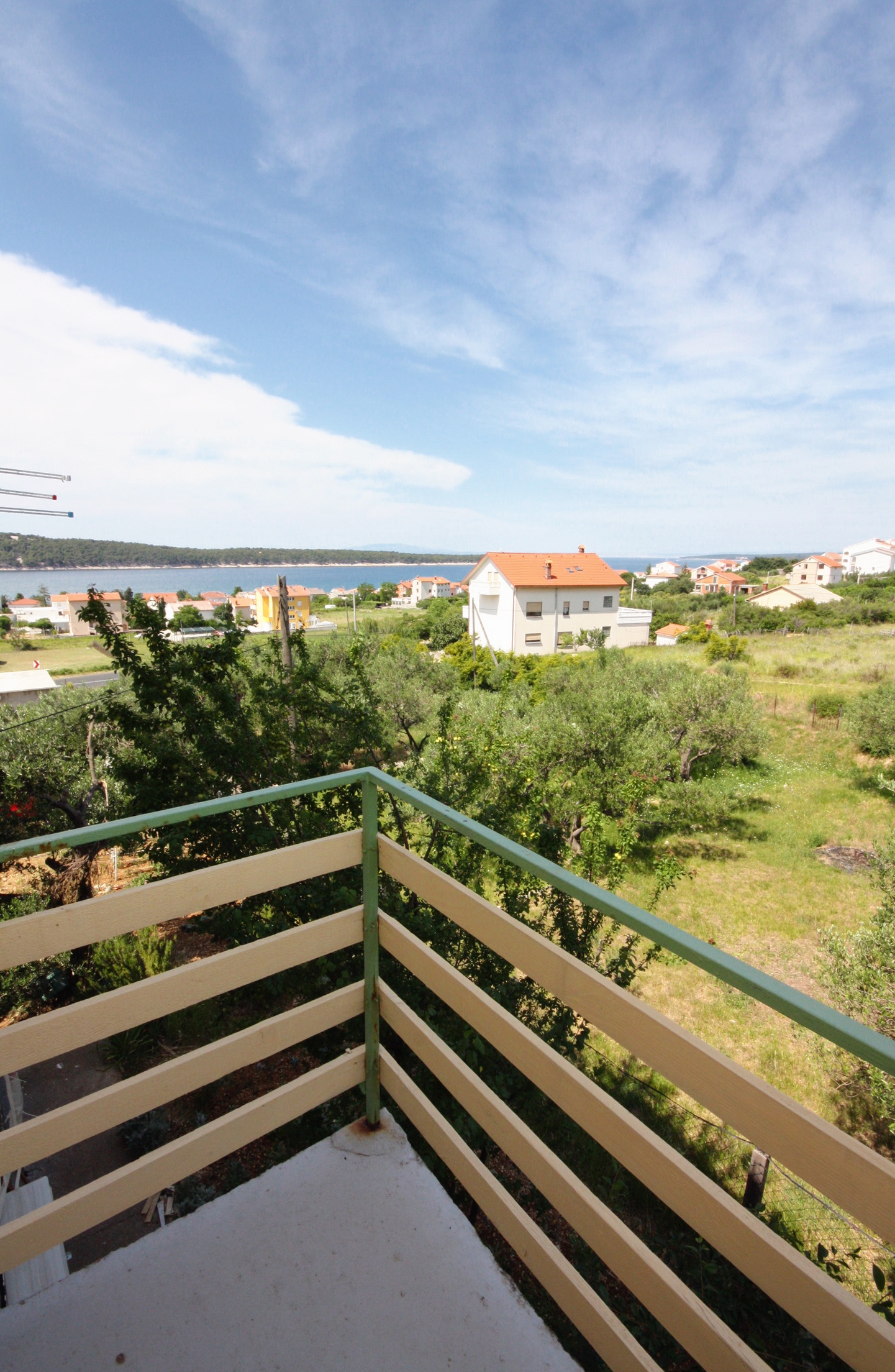 One bedroom apartment with balcony and sea view Barbat, Rab  A-a