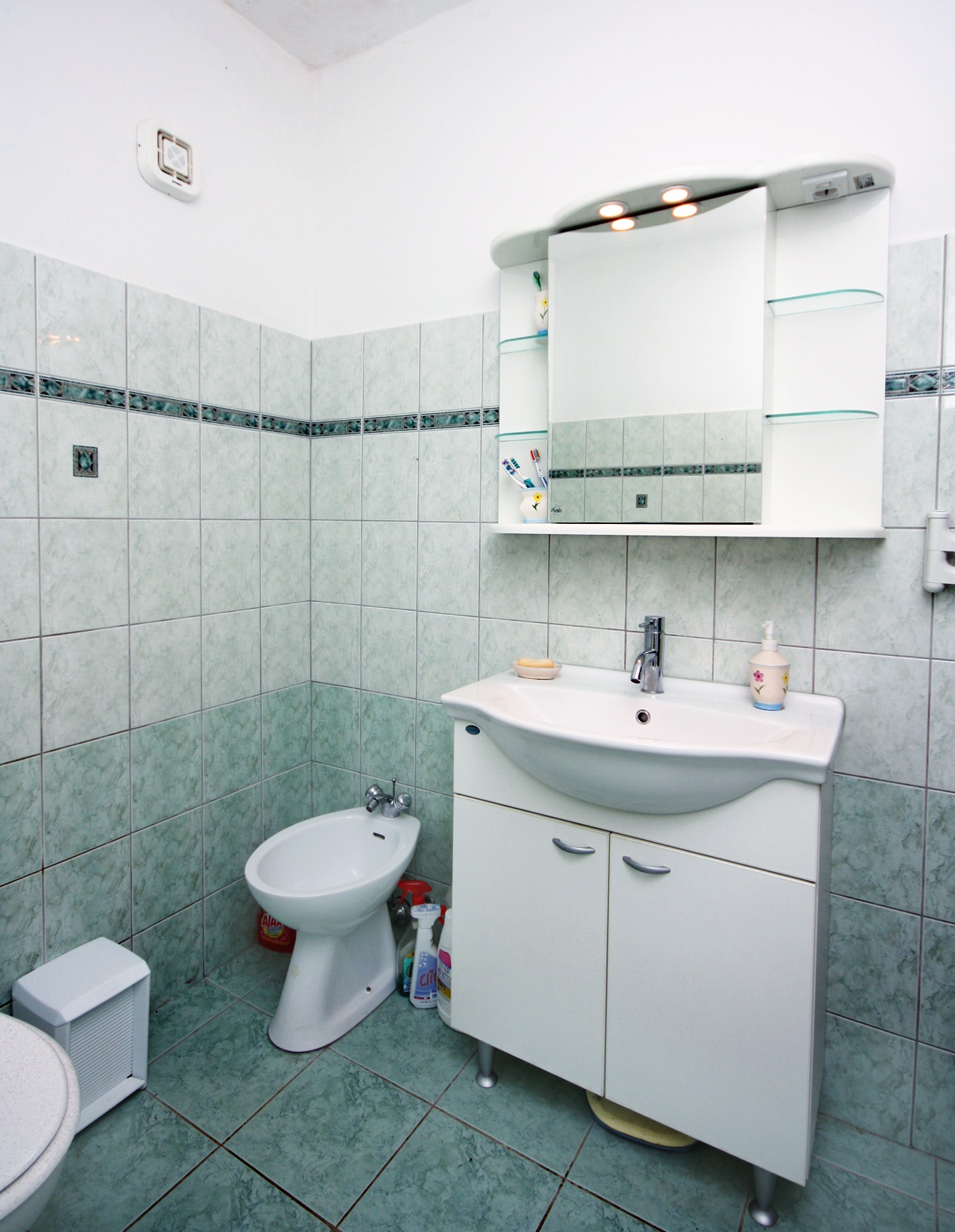 One bedroom apartment with terrace and sea view Barbat, Rab  A-b