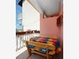 Barbat, Terrace in the apartment, with a sea view, (pet friendly) and WiFi.