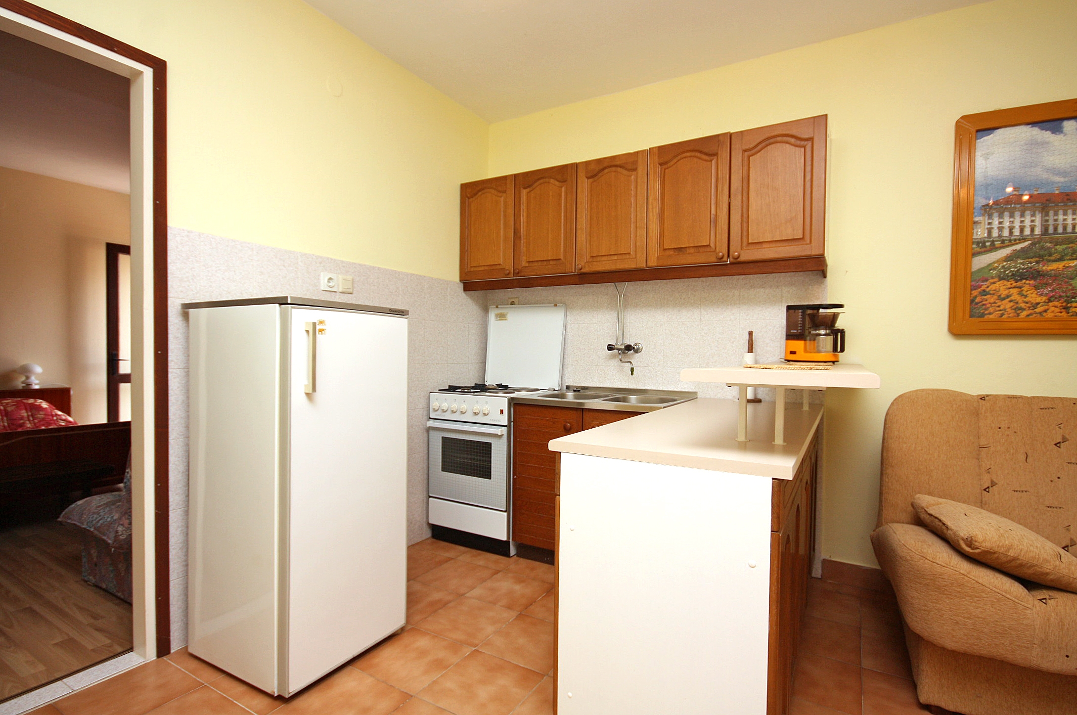 One bedroom apartment with terrace and sea view Kampor, Rab  A-b