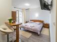 Ložnice Palit, Ložnice v ubytování typu studio-apartment, s klimatizací, domácí mazlíčci povoleni a WiFi.