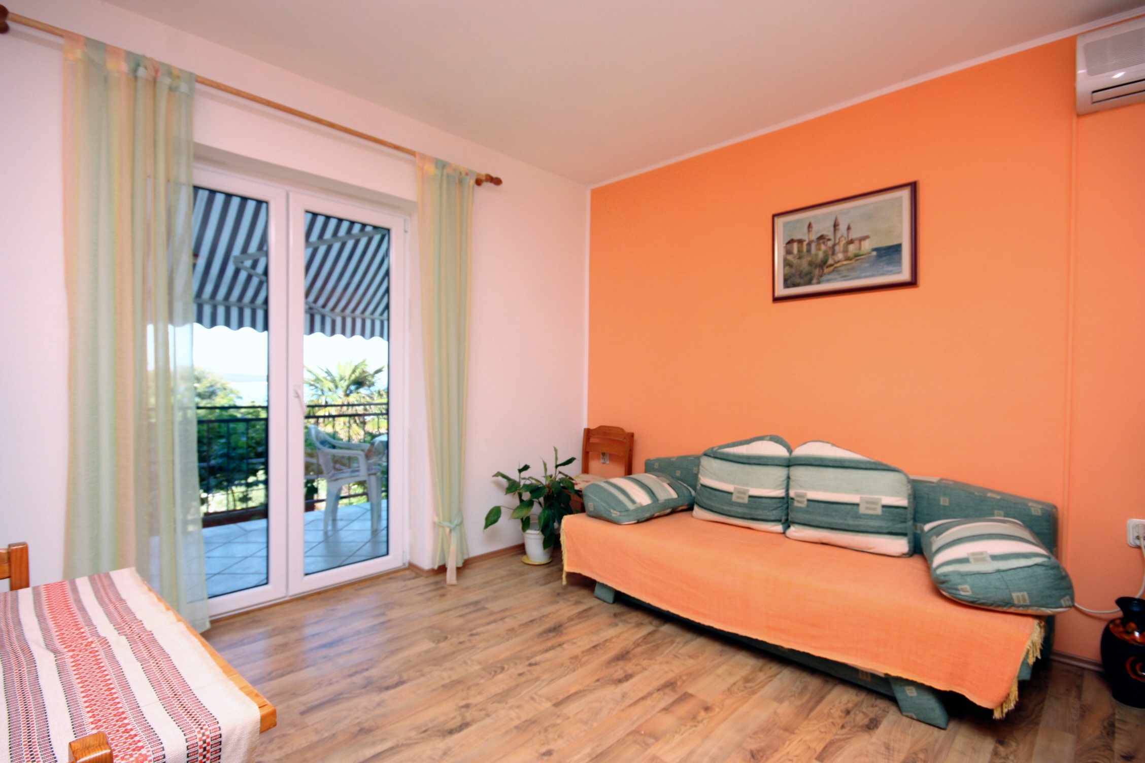 One bedroom apartment with terrace and sea view Supetarska Draga - Gonar (Rab) (A-5016-b)